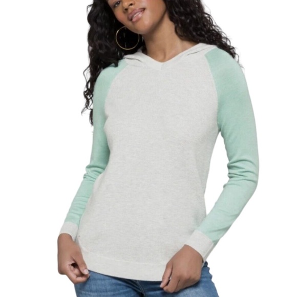 Evolution By Cyrus Colorblock Hooded Waffle Top NWT Size 2X - Picture 1 of 11